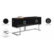 Meridian Furniture Beth Solid Wood Sideboard Buffet in Black Lacquer