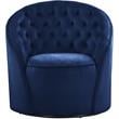 Meridian Furniture Alessio Navy Velvet Swivel Accent Chair