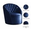 Meridian Furniture Alessio Navy Velvet Swivel Accent Chair
