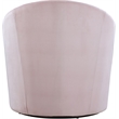 Meridian Furniture Alessio Pink Velvet Swivel Accent Chair