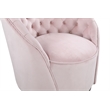 Meridian Furniture Alessio Pink Velvet Swivel Accent Chair