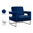 Meridian Furniture Noah Navy Velvet Accent Chair