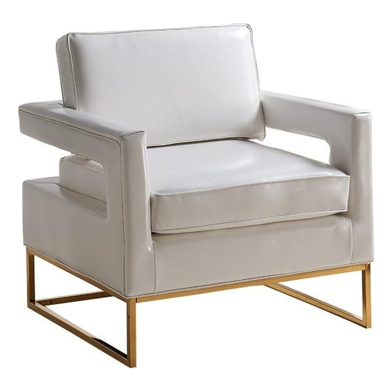 Meridian Furniture Amelia Leather Accent Chair Meridian Furniture Amelia Leather Accent Chair