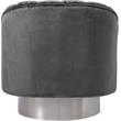 Meridian Furniture Farrah Grey Velvet Swivel Accent Chair
