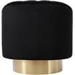 Meridian Furniture Farrah Black Velvet Swivel Accent Chair