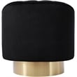 Meridian Furniture Farrah Black Velvet Swivel Accent Chair
