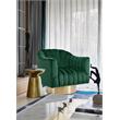 Meridian Furniture Farrah Green Velvet Swivel Accent Chair