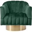 Meridian Furniture Farrah Green Velvet Swivel Accent Chair