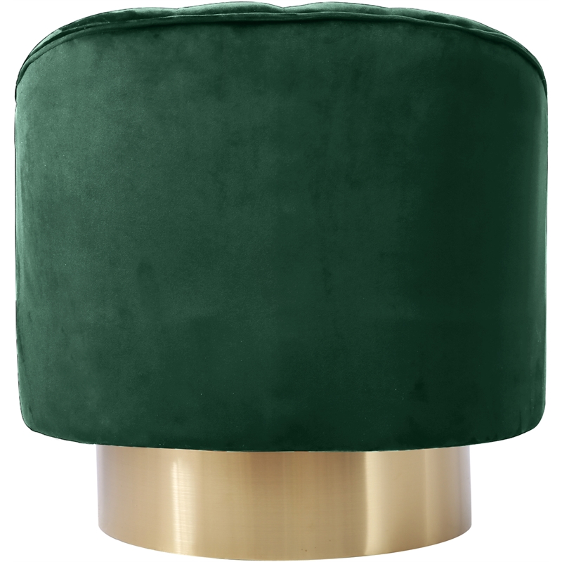 Meridian Furniture Farrah Green Velvet Swivel Accent Chair