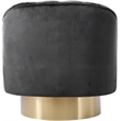 Meridian Furniture Farrah Grey Velvet Swivel Accent Chair