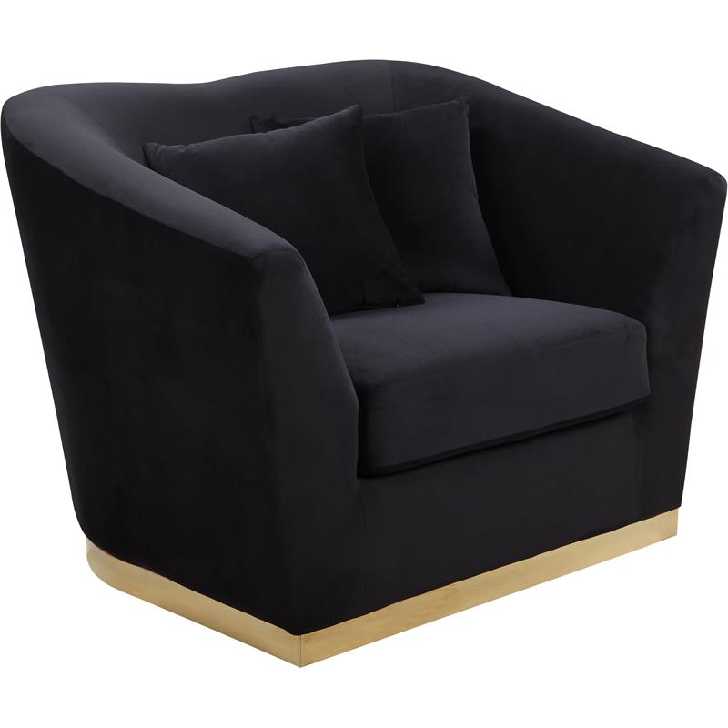 Meridian Furniture Arabella Velvet Upholstered Accent ...