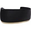 Meridian Furniture Julian Contemporary Velvet Loveseat in Black