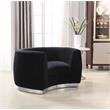 Meridian Furniture Julian Black Velvet Chair