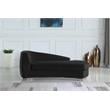 Meridian Furniture Julian Black Velvet Chaise