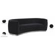 Meridian Furniture Julian Black Velvet Sofa