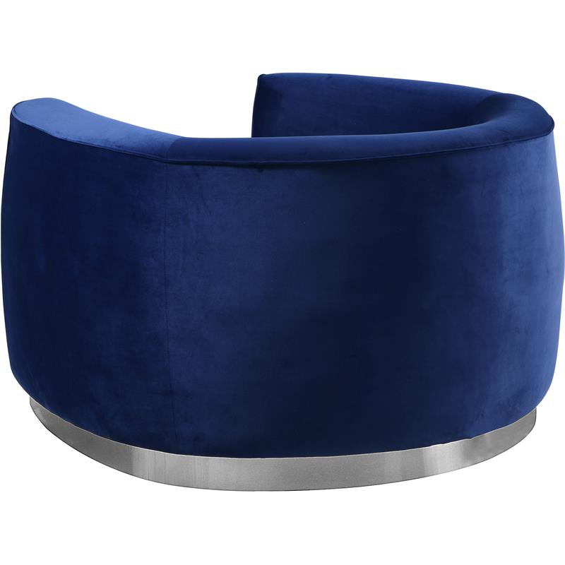 Meridian Furniture Julian Navy Velvet Chair