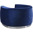 Meridian Furniture Julian Navy Velvet Chair