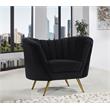 Meridian Furniture Margo Black Velvet Chair