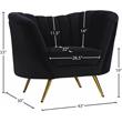 Meridian Furniture Margo Black Velvet Chair