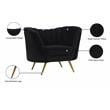 Meridian Furniture Margo Black Velvet Chair