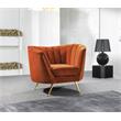 Meridian Furniture Margo Cognac Velvet Chair