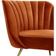 Meridian Furniture Margo Cognac Velvet Chaise