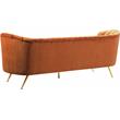 Meridian Furniture Margo Cognac Velvet Sofa