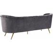Meridian Furniture Margo Grey Velvet Sofa