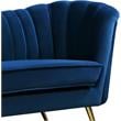 Meridian Furniture Margo Navy Velvet Loveseat