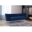 Meridian Furniture Margo Navy Velvet Sofa
