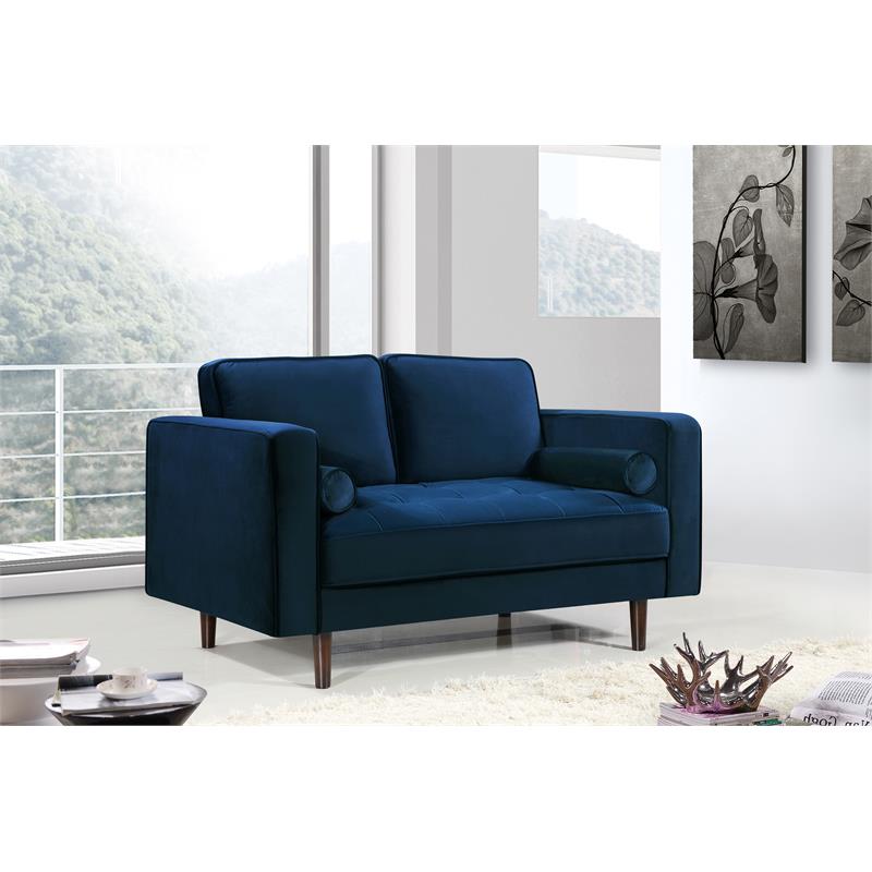 Meridian Furniture Emily Velvet Loveseat Meridian Furniture Emily Velvet Loveseat
