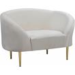 Meridian Furniture Ritz Cream Velvet Accent Chair