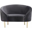 Meridian Furniture Ritz Grey Velvet Accent Chair