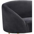 Meridian Furniture Ritz Grey Velvet Accent Chair