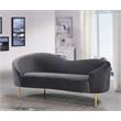 Meridian Furniture Ritz Grey Velvet Loveseat