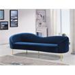 Meridian Furniture Ritz Navy Velvet Sofa