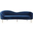 Meridian Furniture Ritz Navy Velvet Sofa