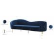 Meridian Furniture Ritz Navy Velvet Sofa