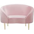 Meridian Furniture Ritz Pink Velvet Accent Chair