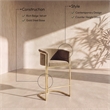 Meridian Furniture Donatella Beige Velvet Stool