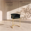 Meridian Furniture Donatella Black Velvet Stool
