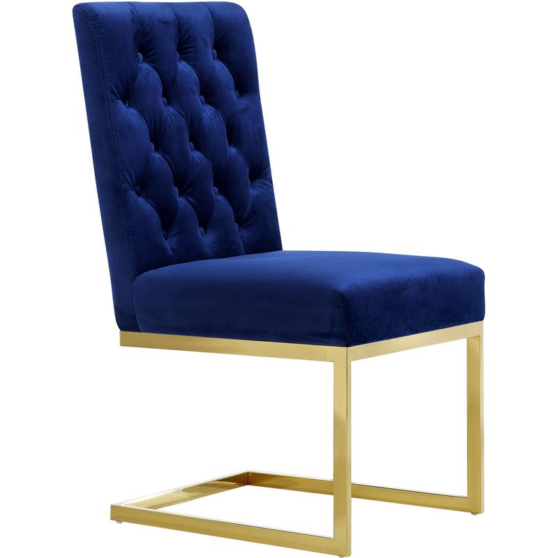 Meridian Furniture Cameron Velvet Dining Chair-Set of 2 Meridian Furniture Cameron Velvet Dining Chair-Set of 2
