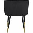 Meridian Furniture Louise Velvet Dining Chair in Black