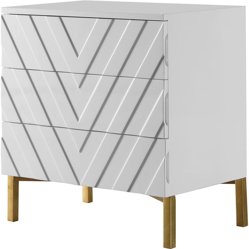 Meridian Furniture Collette Side Table - White Meridian Furniture Collette Side Table - White