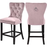 meridian furniture nikki velvet dining chair