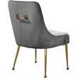 Meridian Furniture Owen Velvet Dining Chair in Gray (Set of 2)