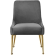 Meridian Furniture Owen Velvet Dining Chair in Gray (Set of 2)