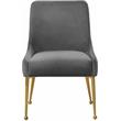 Meridian Furniture Owen Velvet Dining Chair in Gray (Set of 2)