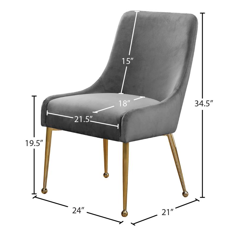 owen velvet dining chair