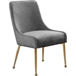 Meridian Furniture Owen Velvet Dining Chair in Gray (Set of 2)